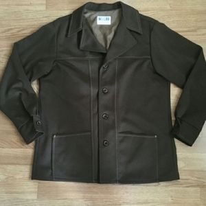 Vintage 1970s Brown Leisure Jacket Blazer